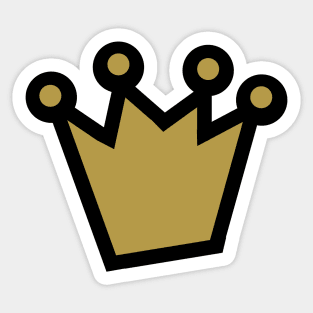 Bold Gold Crown Sticker